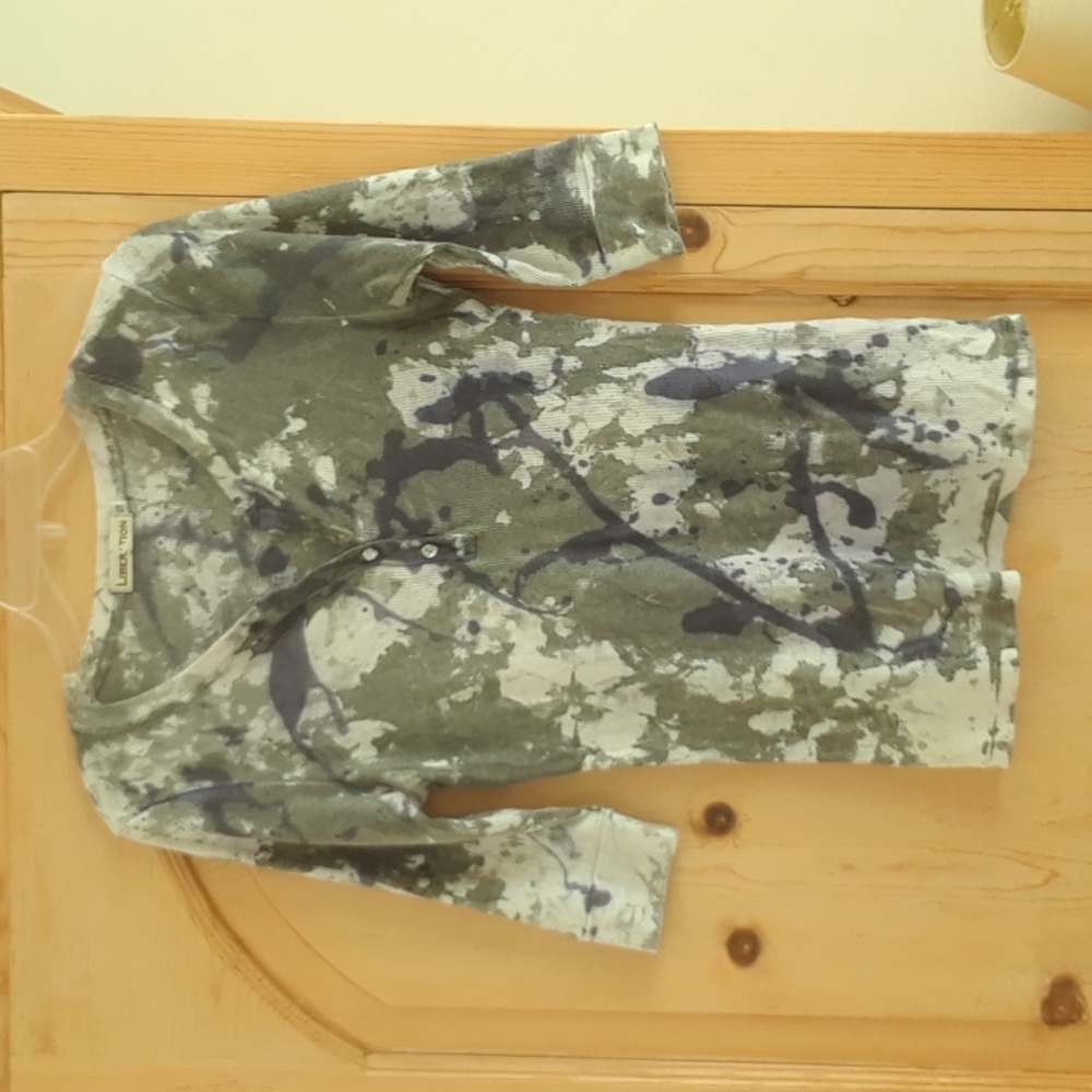 Liberation 3/4 cotton tie dyed tee shirt